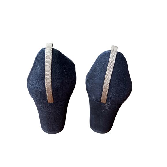 SJP by Sarah Jessica Parker Black Suede Mary Jane Block Heels Crystal Strap 8.5 - Picture 4 of 9